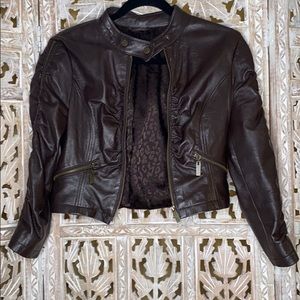 Bebe Moto Leather Jacket
